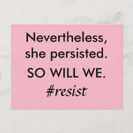 Postal Sin Embargo, Ella Persistió Y Nosotros Nos Resisti