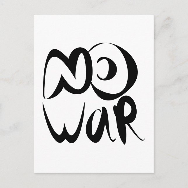 Postal Sin guerra (Anverso)