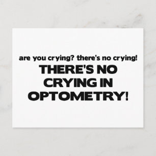 Postal Sin llorar en la optometría