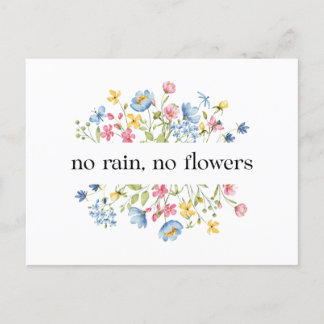 Postal Sin lluvia, sin flores |