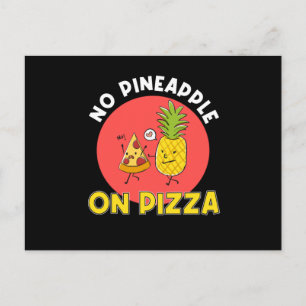 Postal Sin pizza con piña