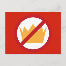 Postal ¡SIN REYES! Rojo antiTrump