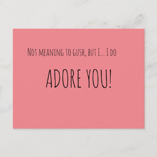 Postal Sin Significar Que Gush (Anverso)