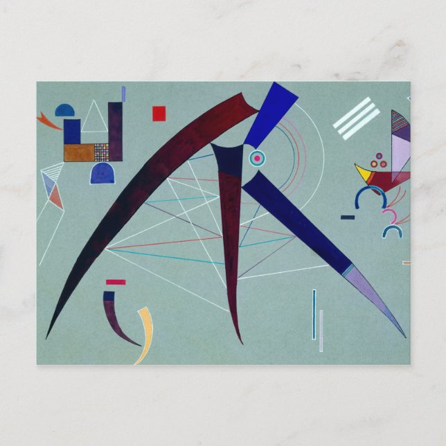 Postal Sin título, 1941 por Wassily Kandinsky (Anverso)