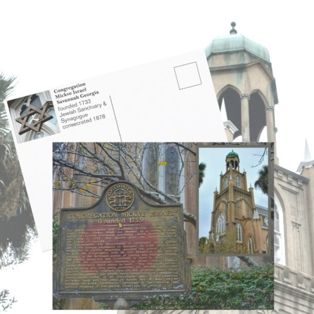 Postal Sinagoga de la Congregación Mickve Israel Savannah (Subido por el creador)