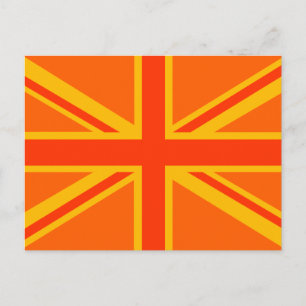 Postal Sindicato de Naranjas vibrante Jack Bandera Britán