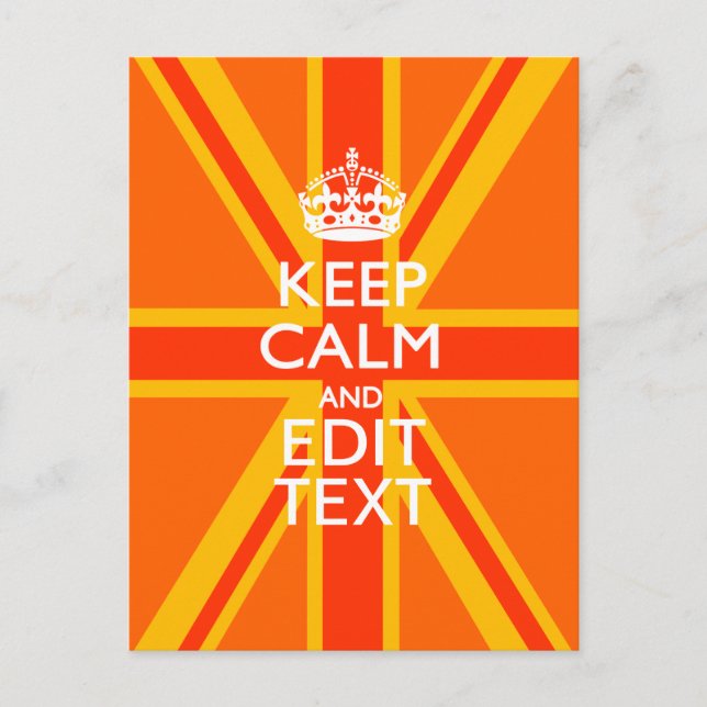 Postal Sindicato naranja Jack Bandera Británica (Anverso)