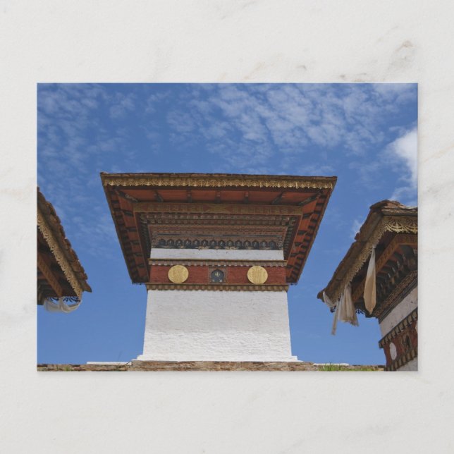 Postal Sindokha Dzong, paso de Dochu La (Anverso)
