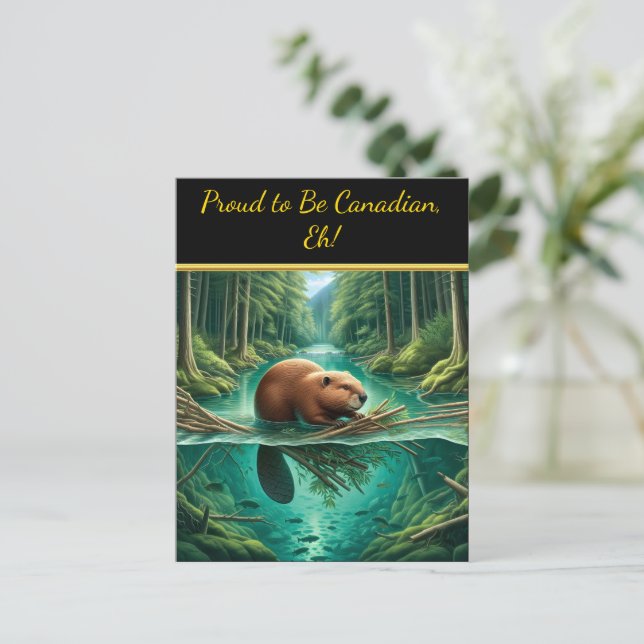 Postal Sinfonía de Beavers Forest (Anverso de pie)