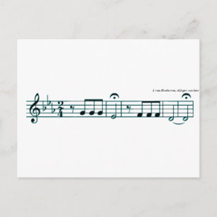 Postal Sinfonía de Beethoven No. 5