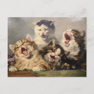 Postal Sinfonía de gatitos de Julius Adam II
