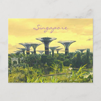 Postal Singapore Gardens by the Bay travel print