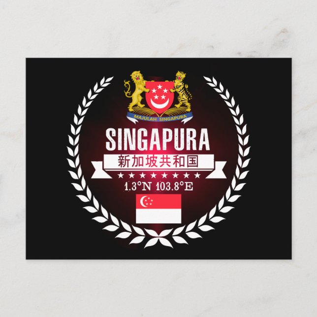 Postal Singapur (Anverso)