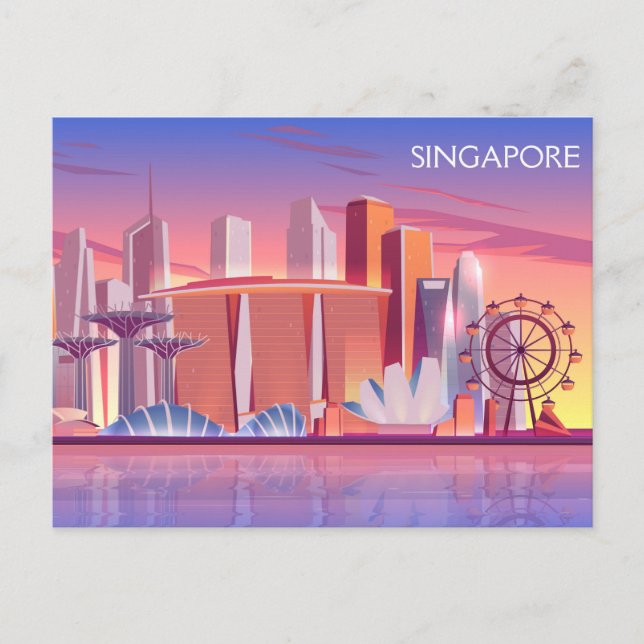 Postal Singapur (Anverso)
