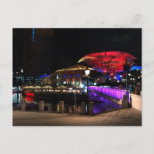 Postal Singapur Clarke Quay #7-2 Postcard (Anverso)