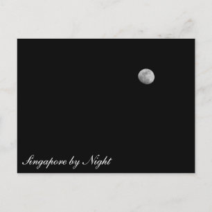 Postal Singapur de noche