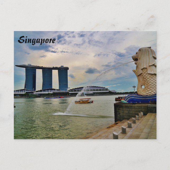Postal Singapur: Hotel Merlion and Marina Bay Sands (Anverso)