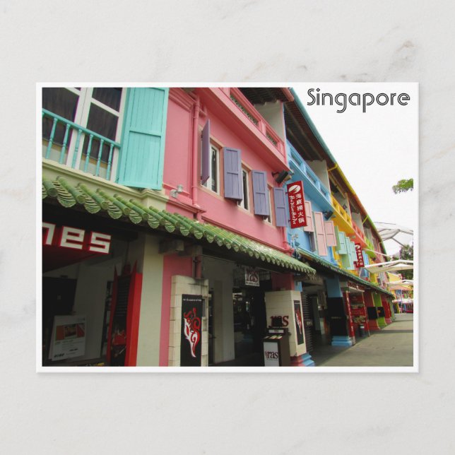 Postal singapur quay (Anverso)