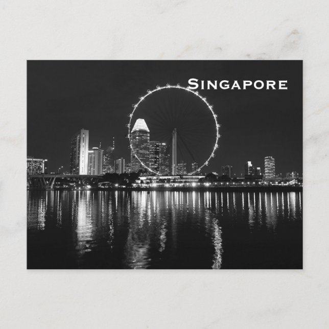 Postal Singapur: Viaje para turismo de cosecha (Anverso)