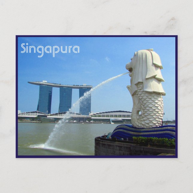 Postal singapura casino merlion (Anverso)
