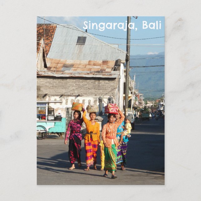 Postal Singaraja Bali Indonesia - Bali - Mujeres balinesa (Anverso)