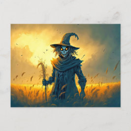Postal Siniestro Scarecrow | Feliz Halloween