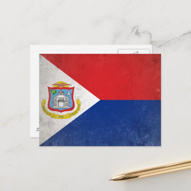 Postal Sint Maarten (Anverso/Reverso In Situ)