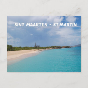 Postal Sint Maarten - Escenario de la playa de St. Martin