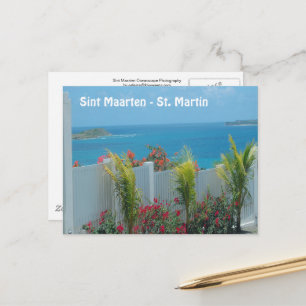 Postal Sint Maarten - St. Martin Ocean Blue Seascape Post