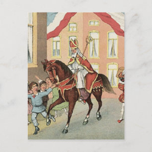Postal Sinterklaas Dutch St. Nick Vintage