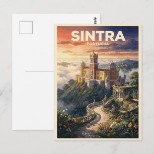 Postal Sintra Portugal Viajes Antiguos