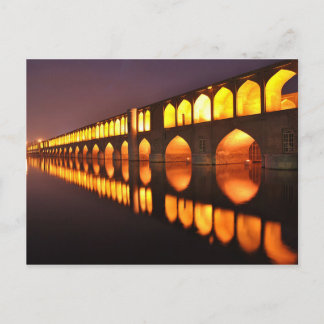 Postal Siosepol (Puente de 33 Arcos) Isfahán Irán