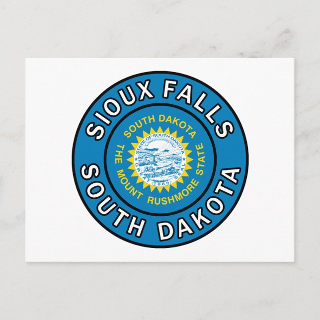 Postal Sioux Falls Dakota del Sur (Anverso)