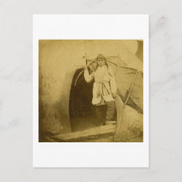 Postal Sioux Hunter con ceño de Tee Pee