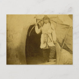 Postal Sioux Hunter con ceño de Tee Pee