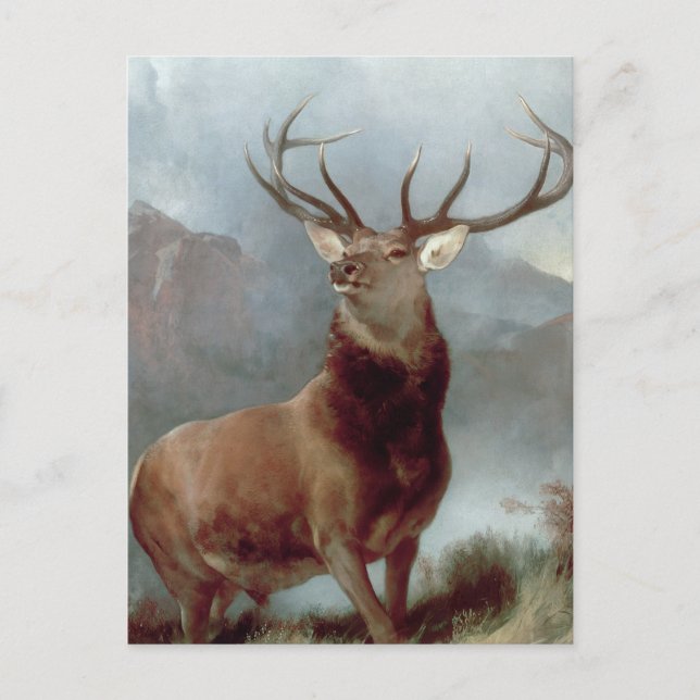 Postal Sir Edwin Landseer | Monarca del Glen, 1851 (Anverso)