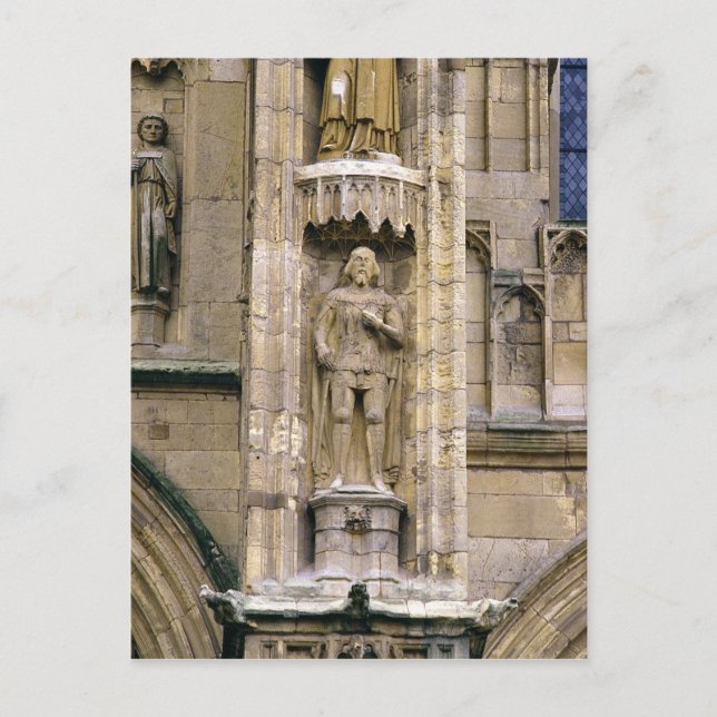 Postal Sir Henry 'Hotspur Percy, en la fachada oeste (Anverso)