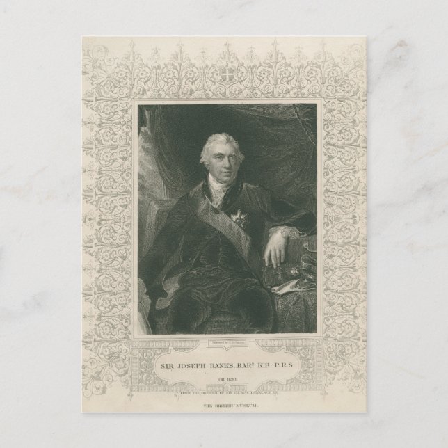Postal Sir Joseph Banks (Anverso)