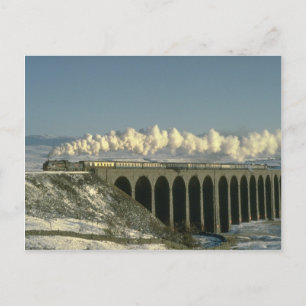 Postal Sir Lamiel cruza el Viaducto de Cabeza de Cinta en