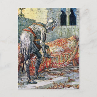 Postal Sir Lancelot en la capilla peligroso