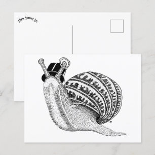 Postal Sir Peter the Snail