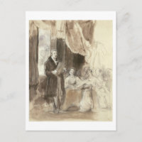 Sir Robert Peel leyendo a la Reina Victoria