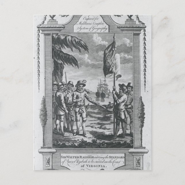 Postal Sir Walter Raleigh (Anverso)