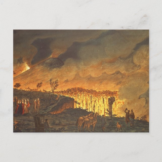 Postal Sir William Hamilton mostrando a Fernando IV (Anverso)