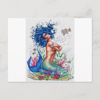 Postal Sirena azul