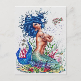 Postal Sirena azul
