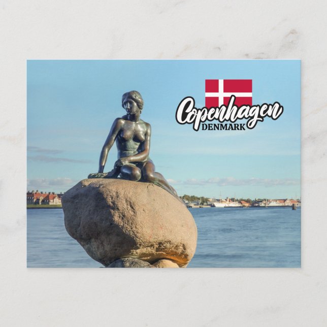 Postal Sirena de Copenhague Dinamarca (Anverso)