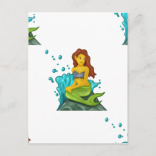 Postal sirena de emoji