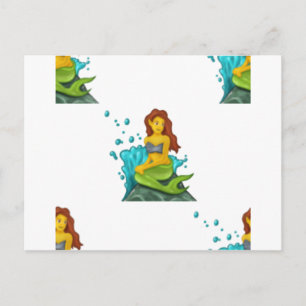 Postal sirena de emoji