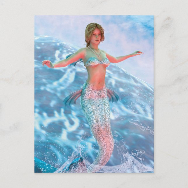 Postal Sirena de Fantasía (Anverso)